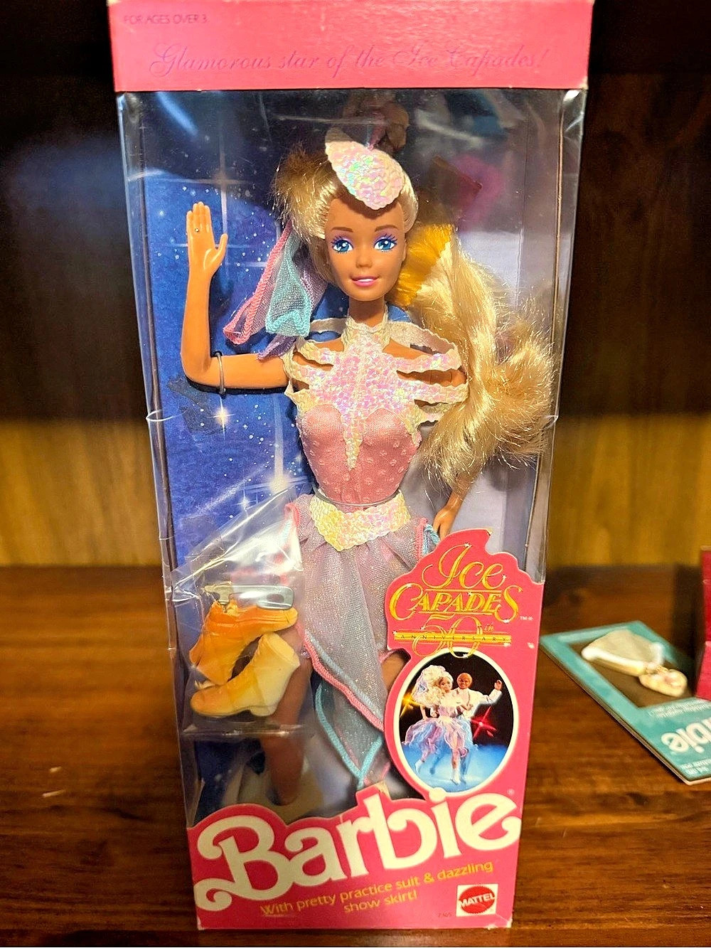 Barbie Ice Capades Barbie Doll NIB Pink & Blue